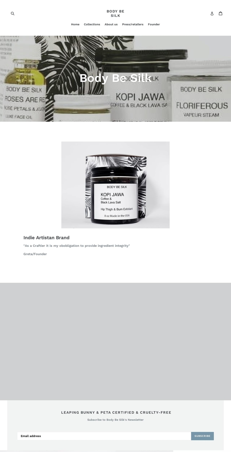bodybsilk.com — Shopify storefront screenshot