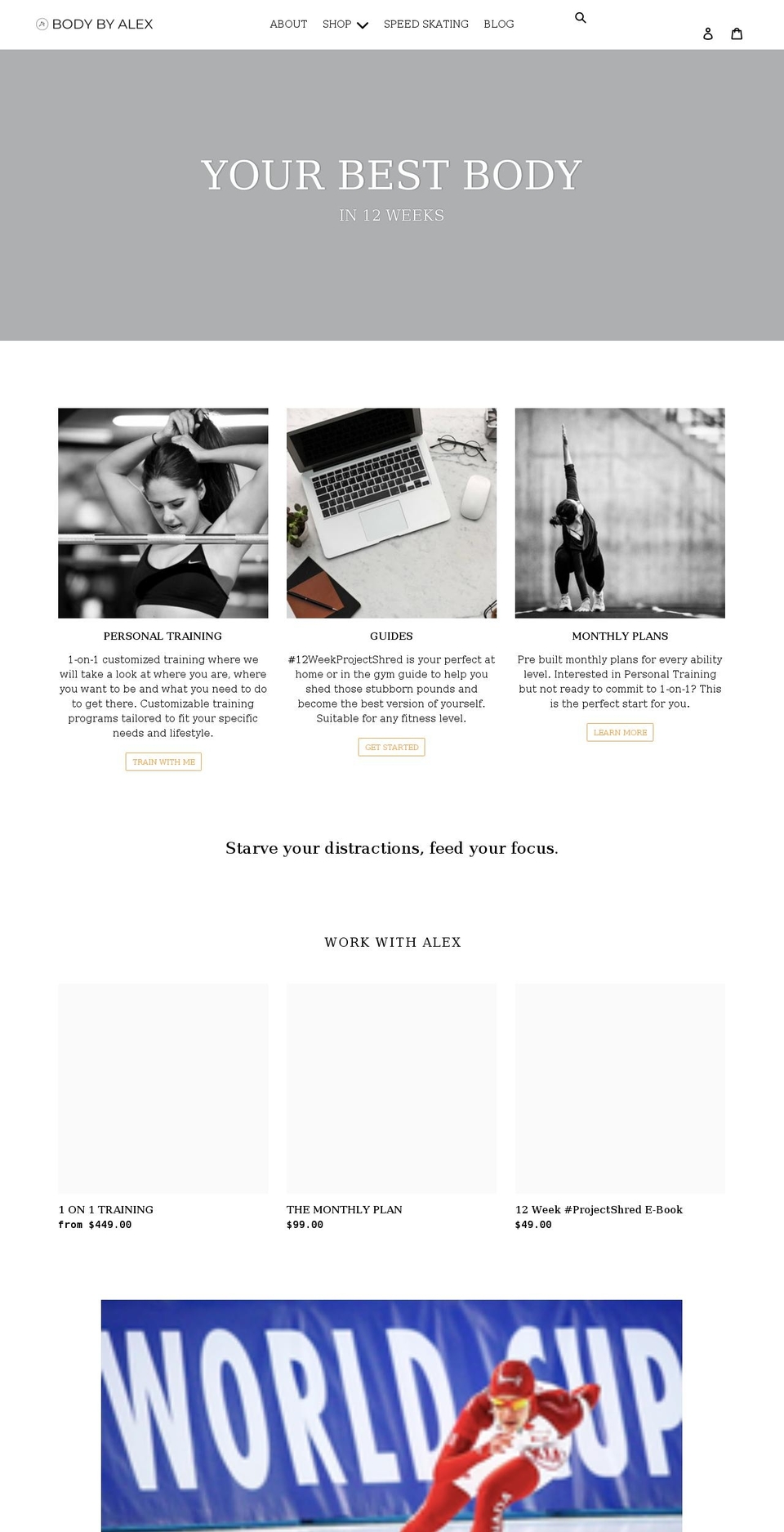 bodybyalex.ca shopify website screenshot