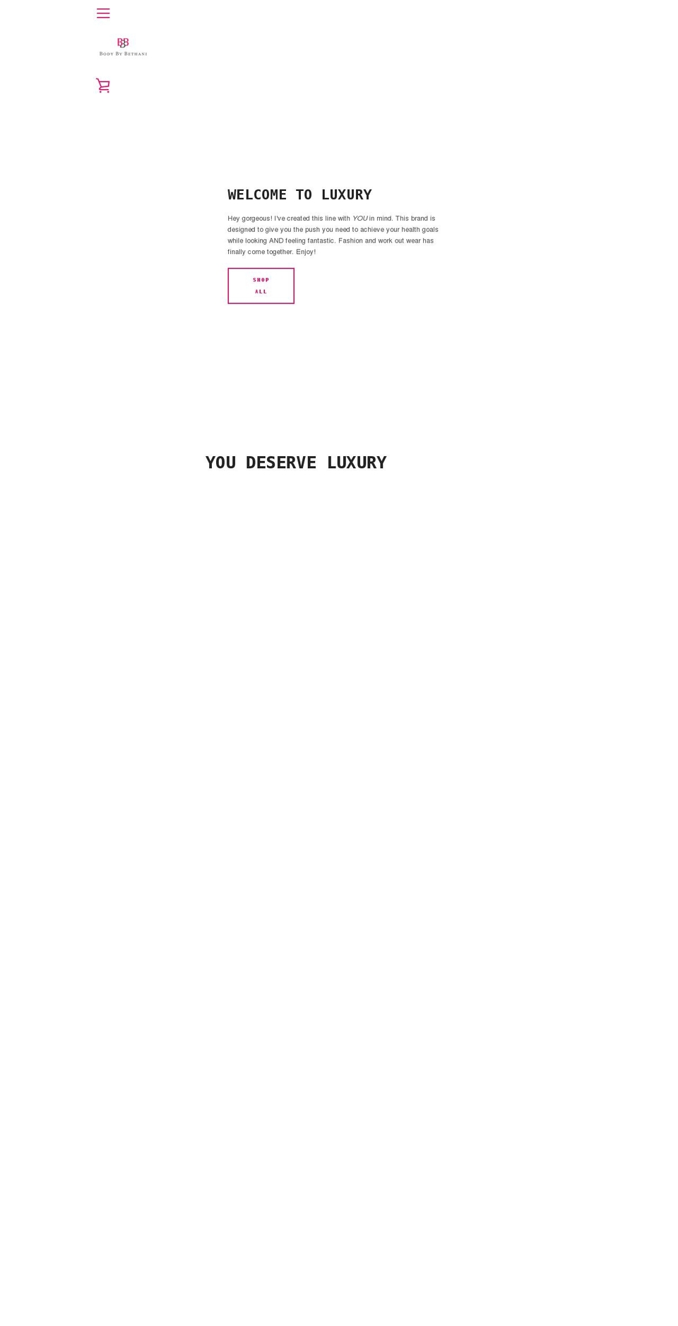 bodybybethani.com shopify website screenshot