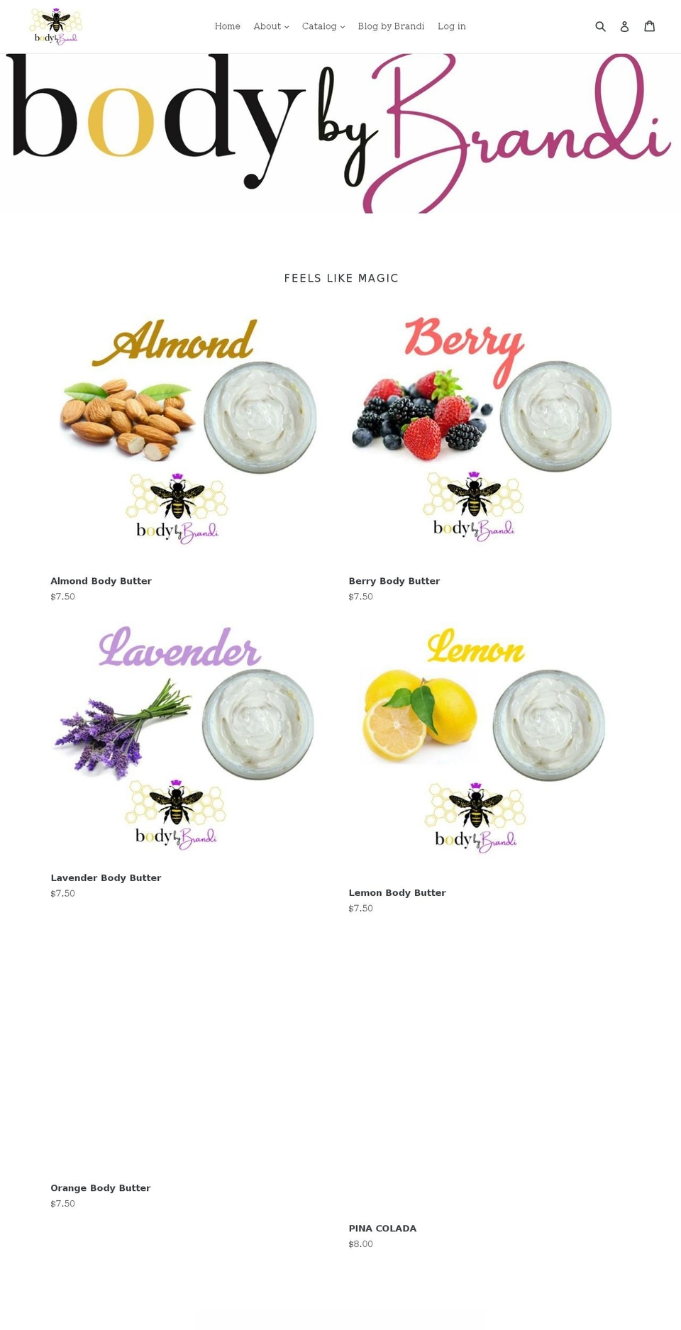 bodybybrandi.net shopify website screenshot