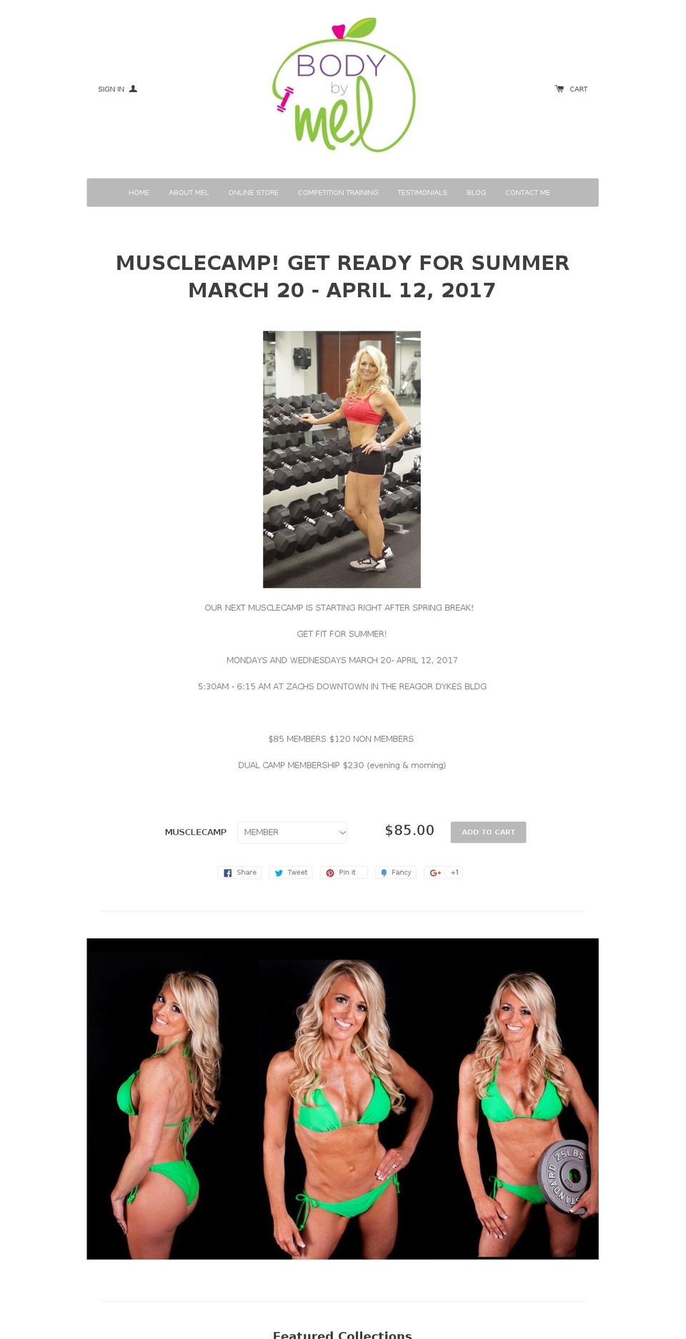 bodybymel.com shopify website screenshot