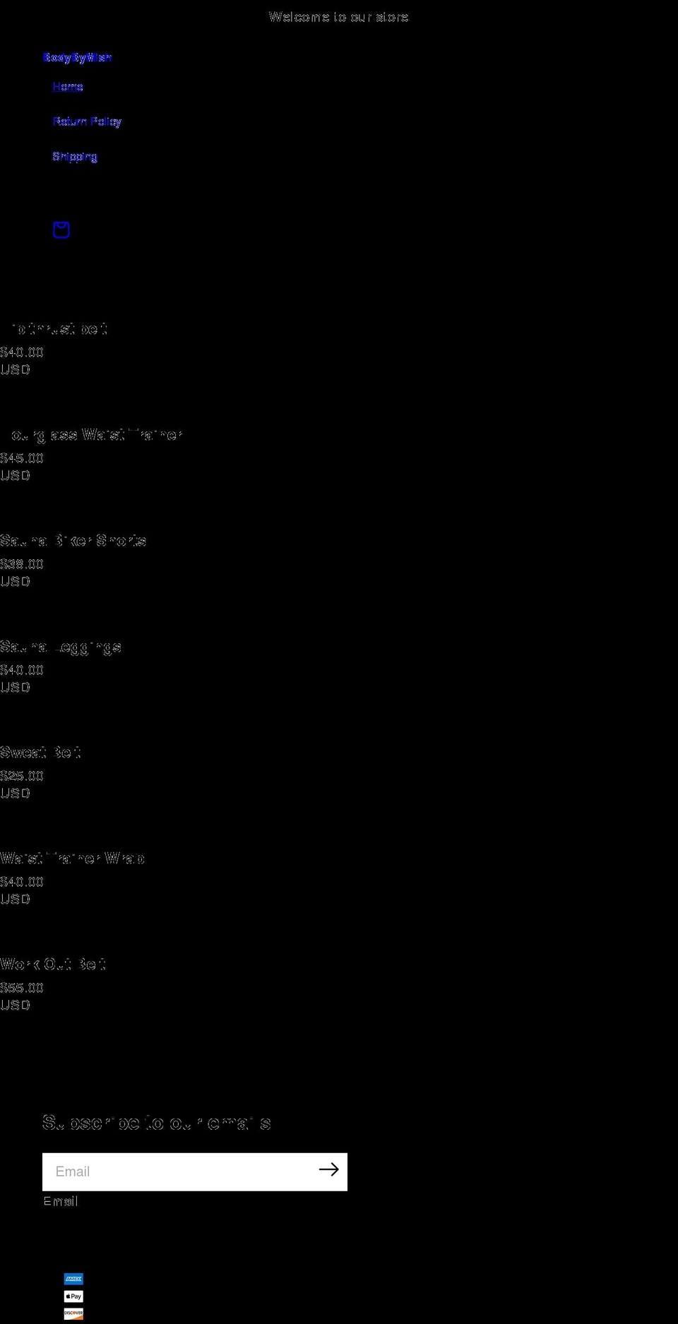 bodybymish.com shopify website screenshot