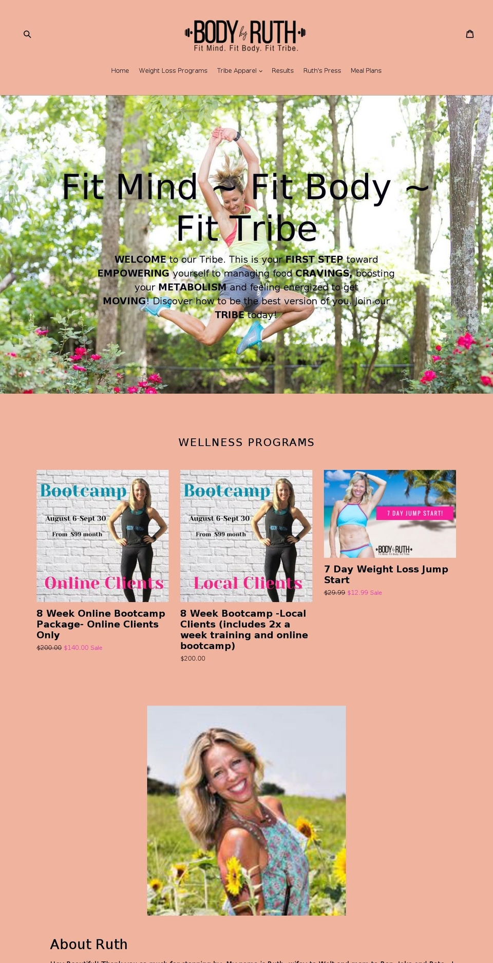 bodybyruth.com — Shopify storefront screenshot