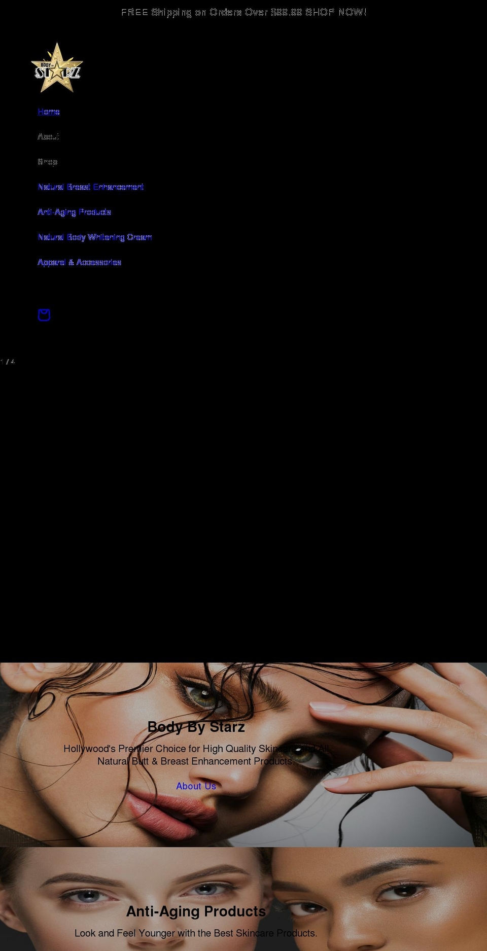 bodybystarz.com shopify website screenshot