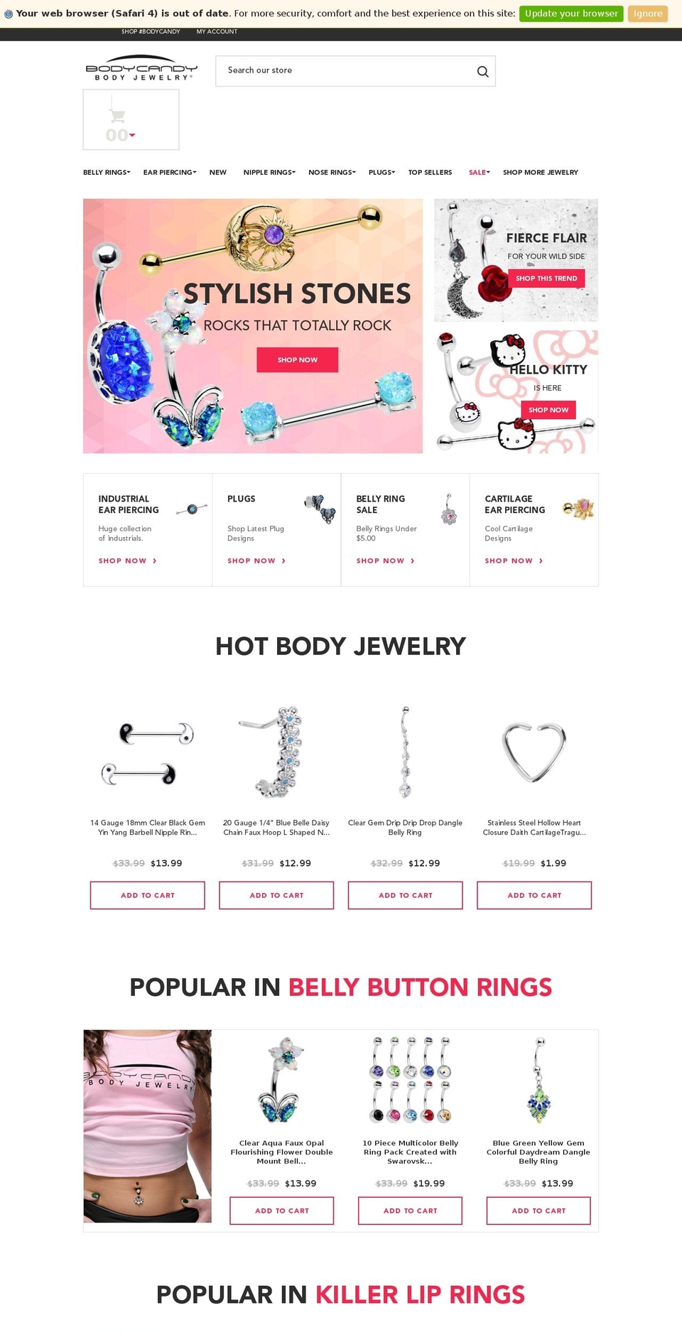 bodycandy.com shopify website screenshot