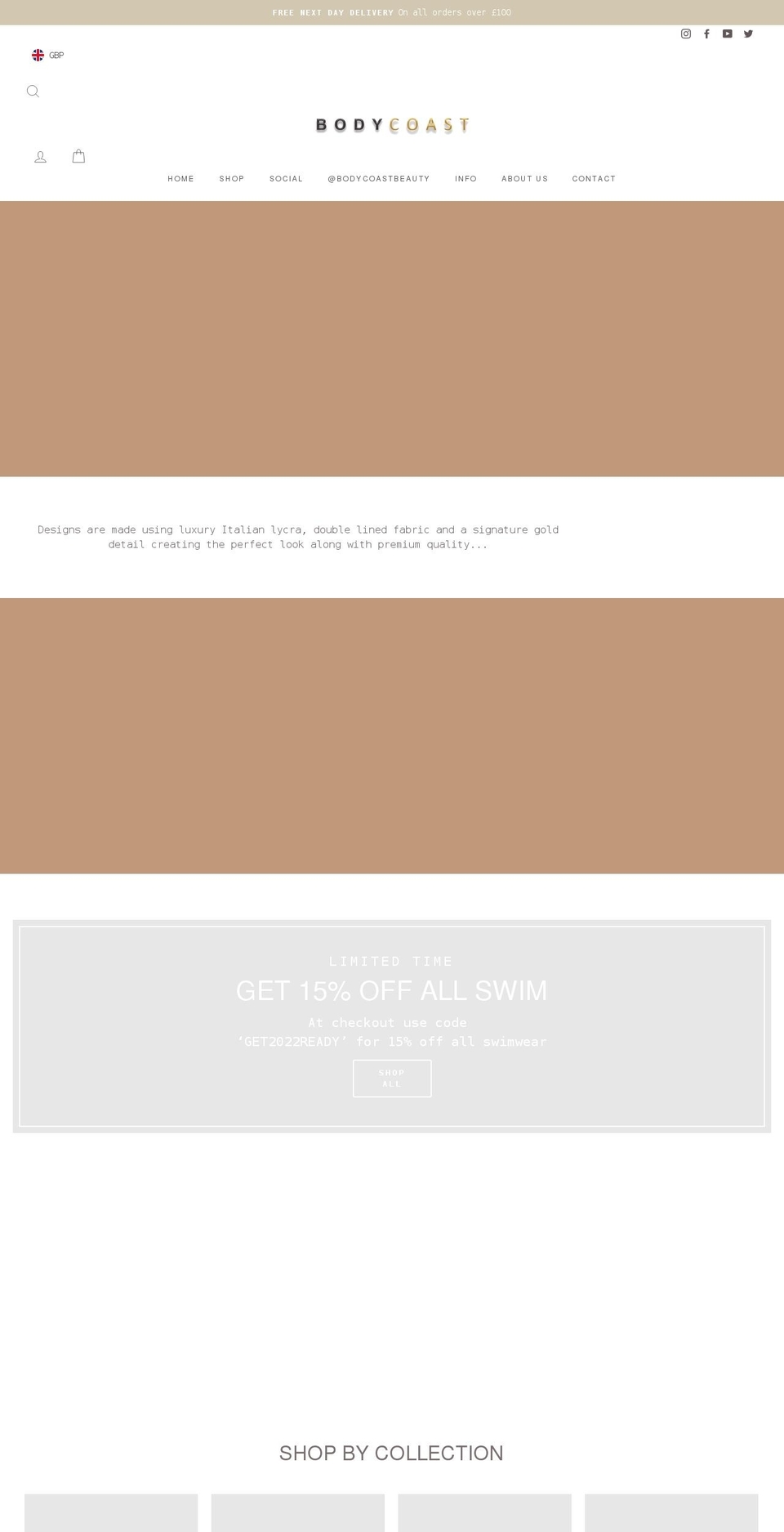 bodycoast.com shopify website screenshot