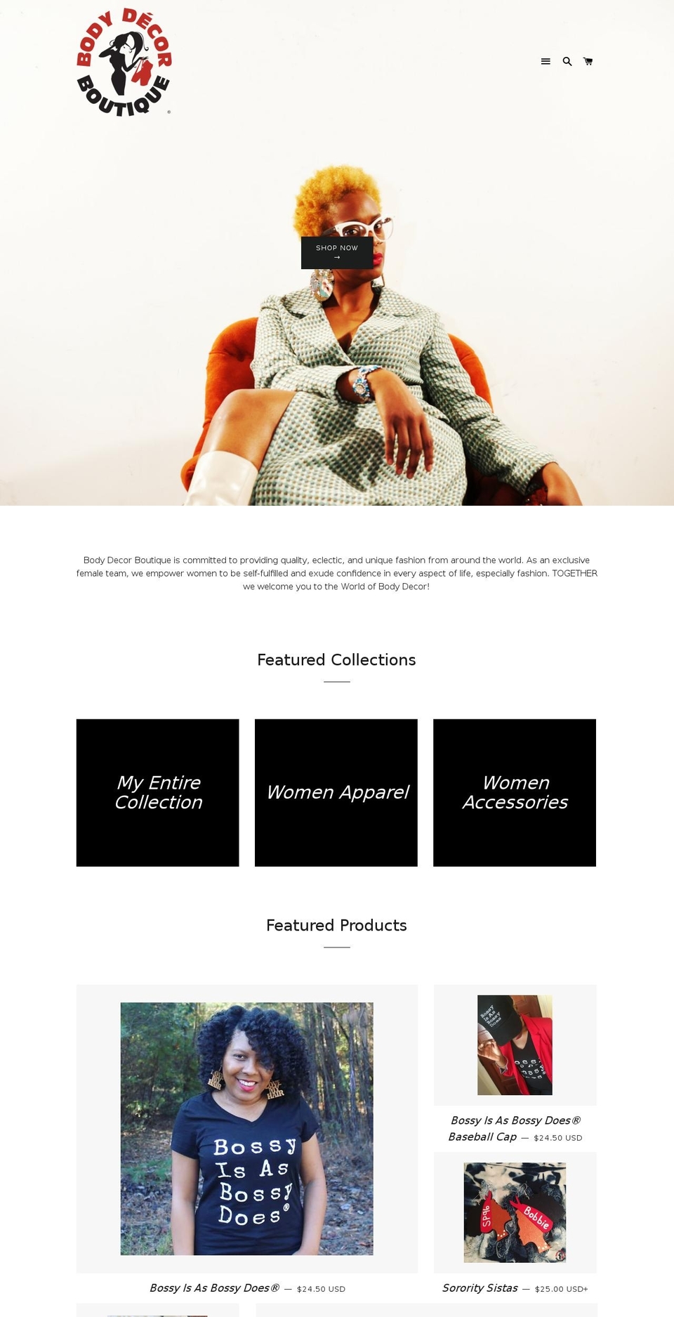 bodydecorboutique.com shopify website screenshot