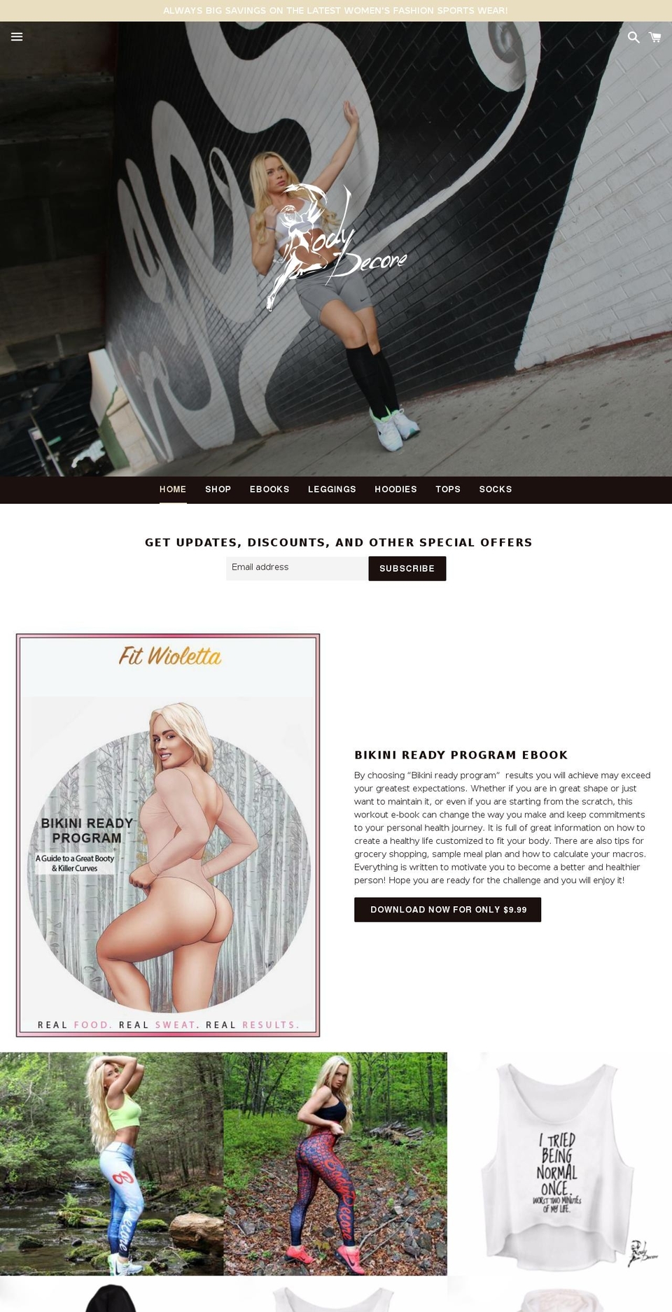 bodydecore.com — Shopify storefront screenshot