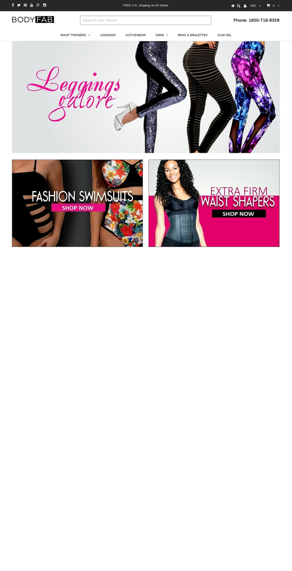 Envy Shopify theme site example bodyfab.com