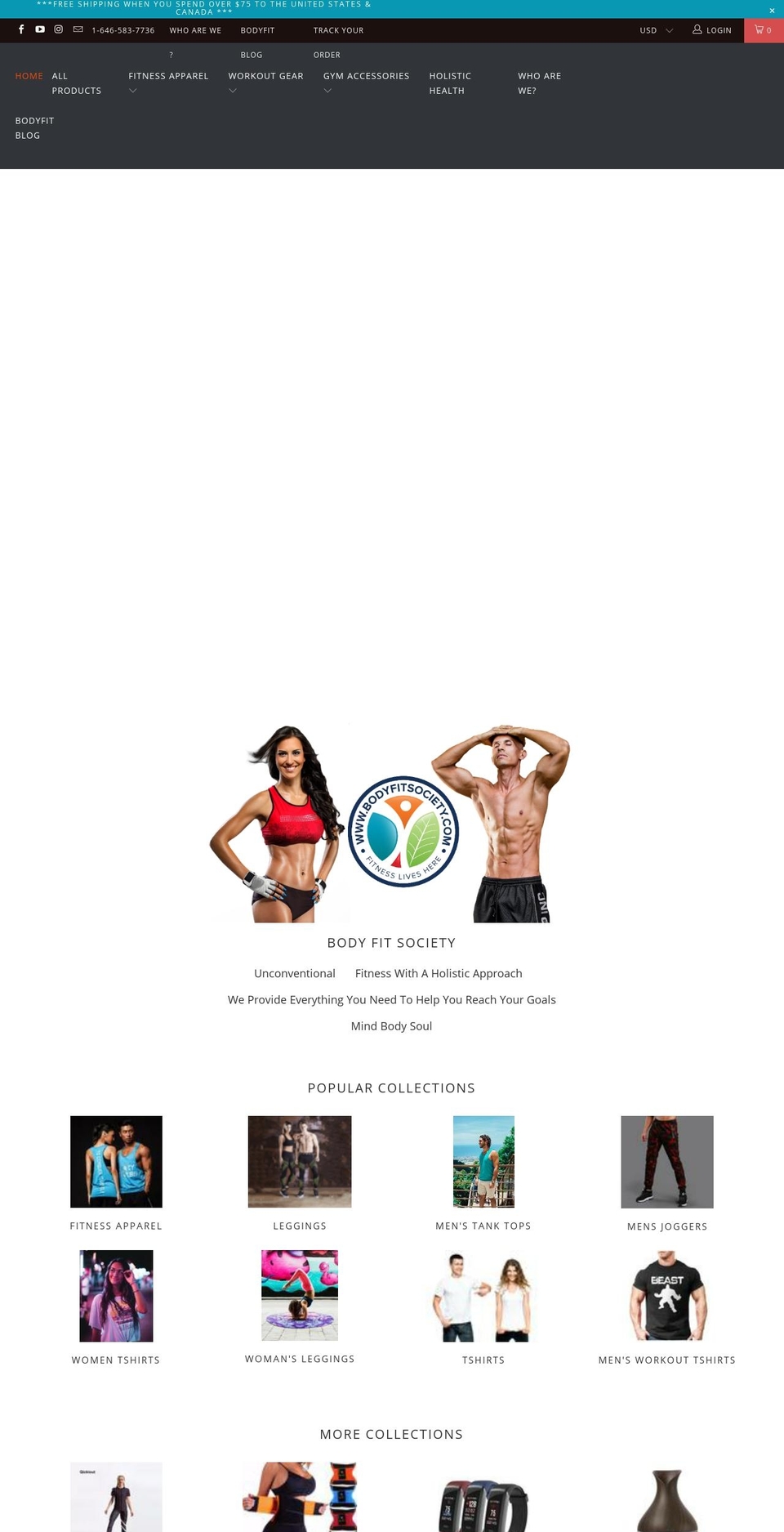 bodyfitsociety.com — Shopify storefront screenshot