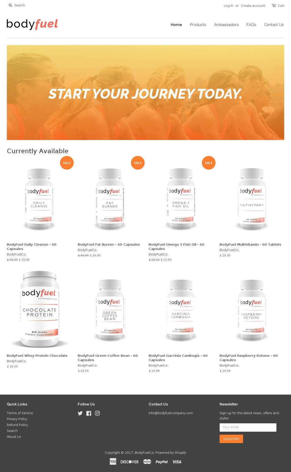 bodyfuelbox.com shopify website screenshot