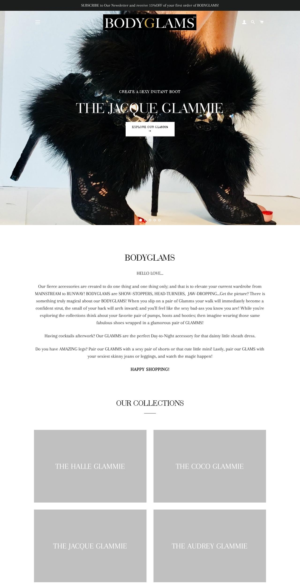 bodyglams.com — Shopify storefront screenshot