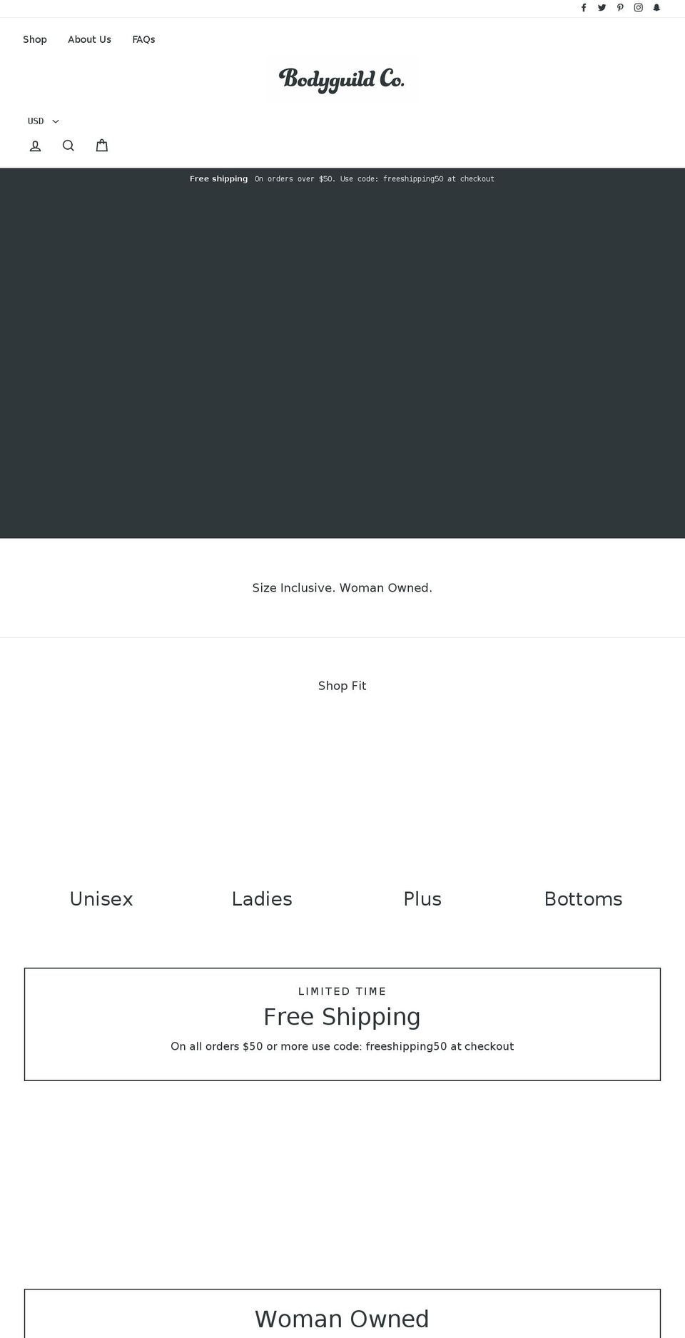 bodyguildco.com shopify website screenshot