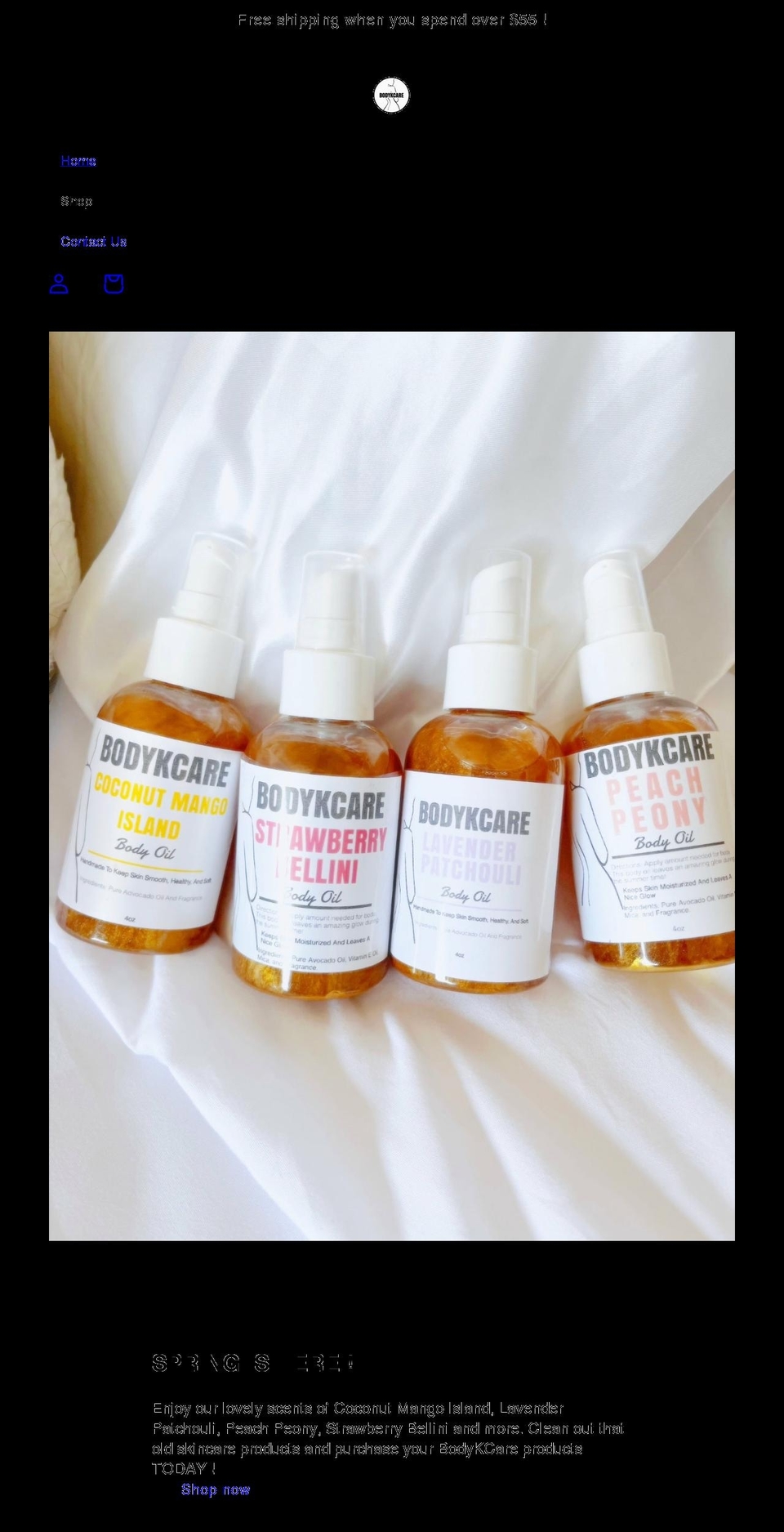 bodykcare.com shopify website screenshot