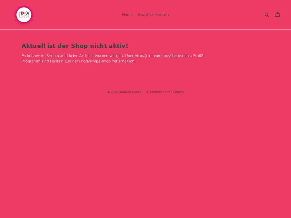 bodykiss-shop.net shopify website screenshot