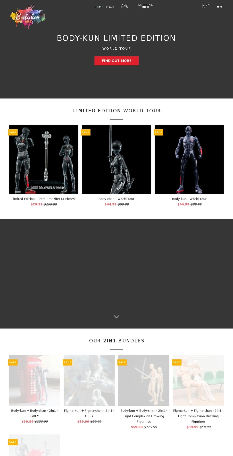 bodykunart.com shopify website screenshot