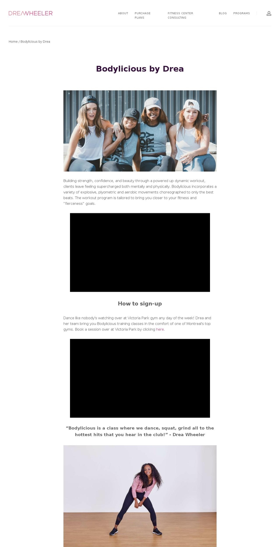 bodyliciousbydrea.com — Shopify storefront screenshot