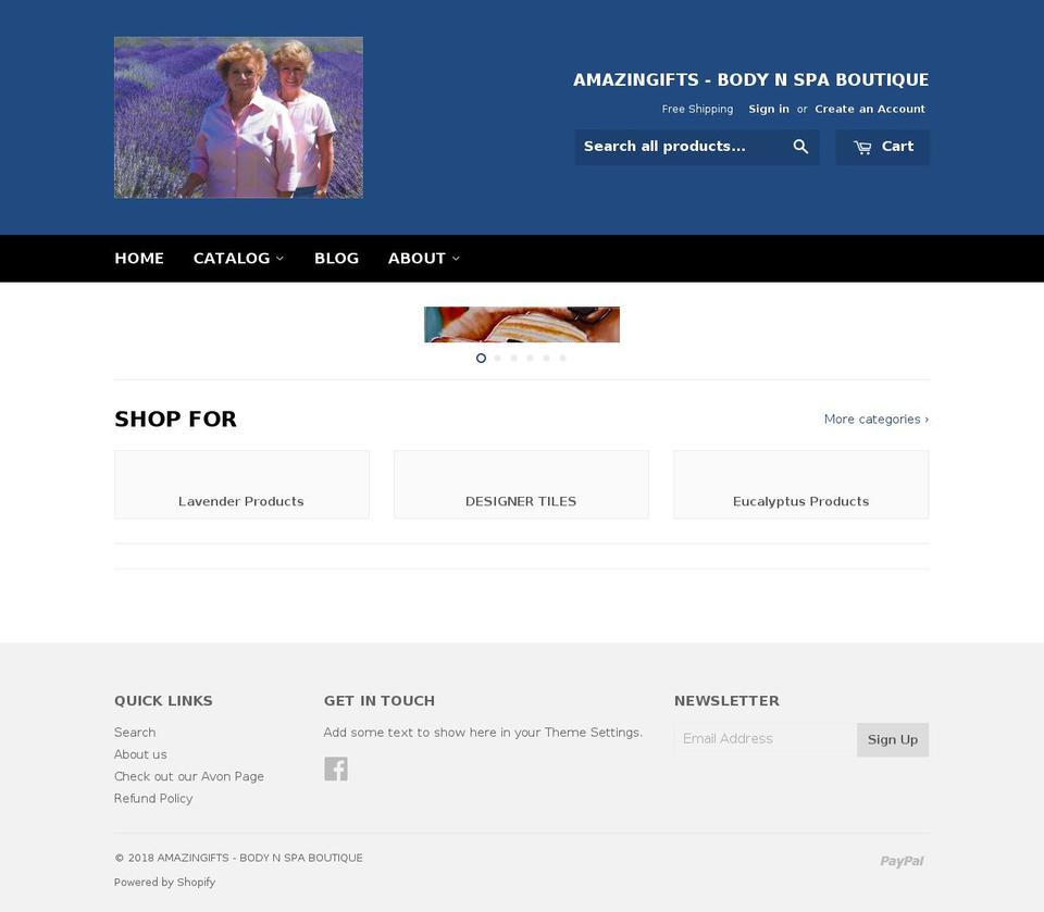 bodynspaboutique.com — Shopify storefront screenshot