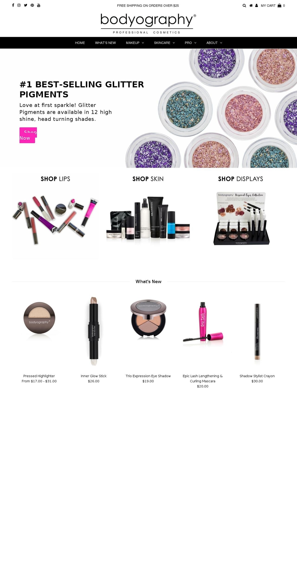 bodyography.com shopify website screenshot