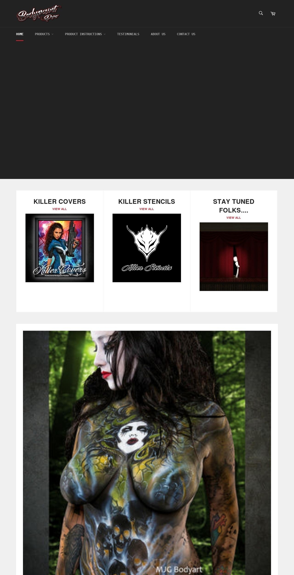 bodypaintpro.com shopify website screenshot