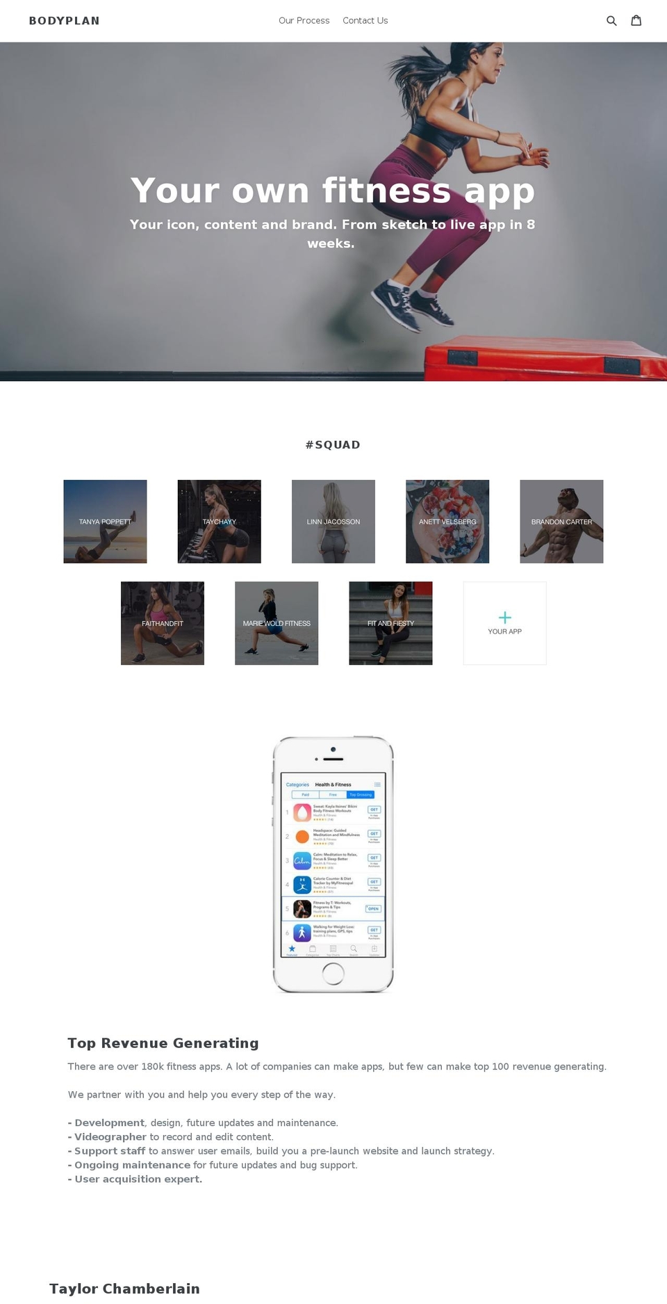 bodyplanfitness.com — Shopify storefront screenshot