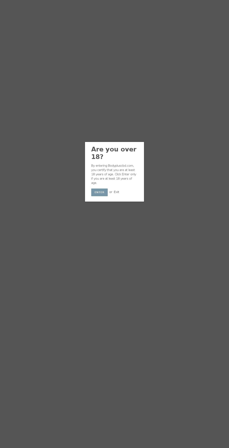bodypluscbd.com — Shopify storefront screenshot