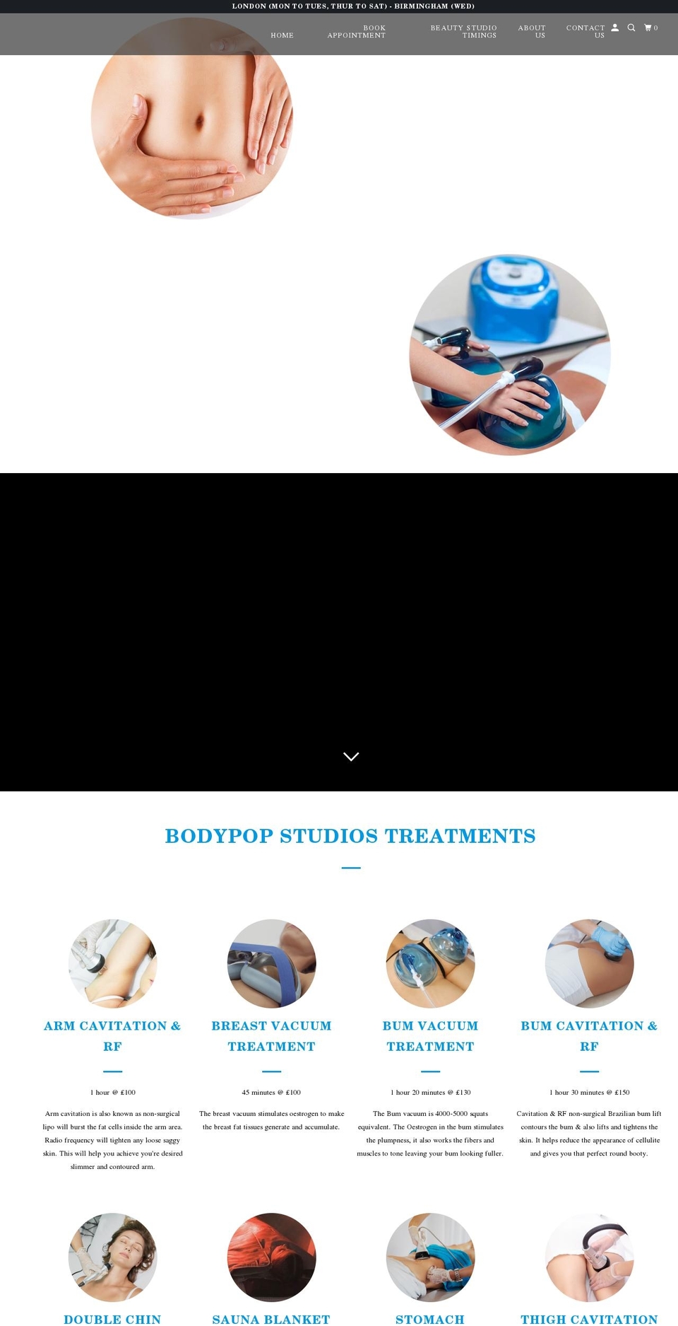 bodypopstudios.co.uk shopify website screenshot