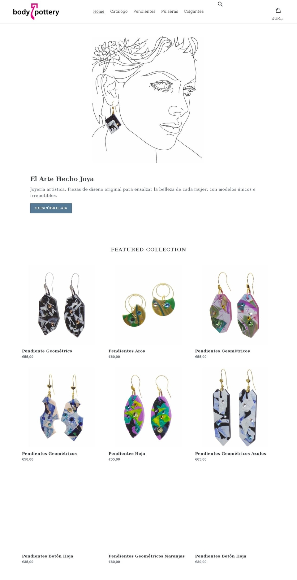 bodypottery.com shopify website screenshot