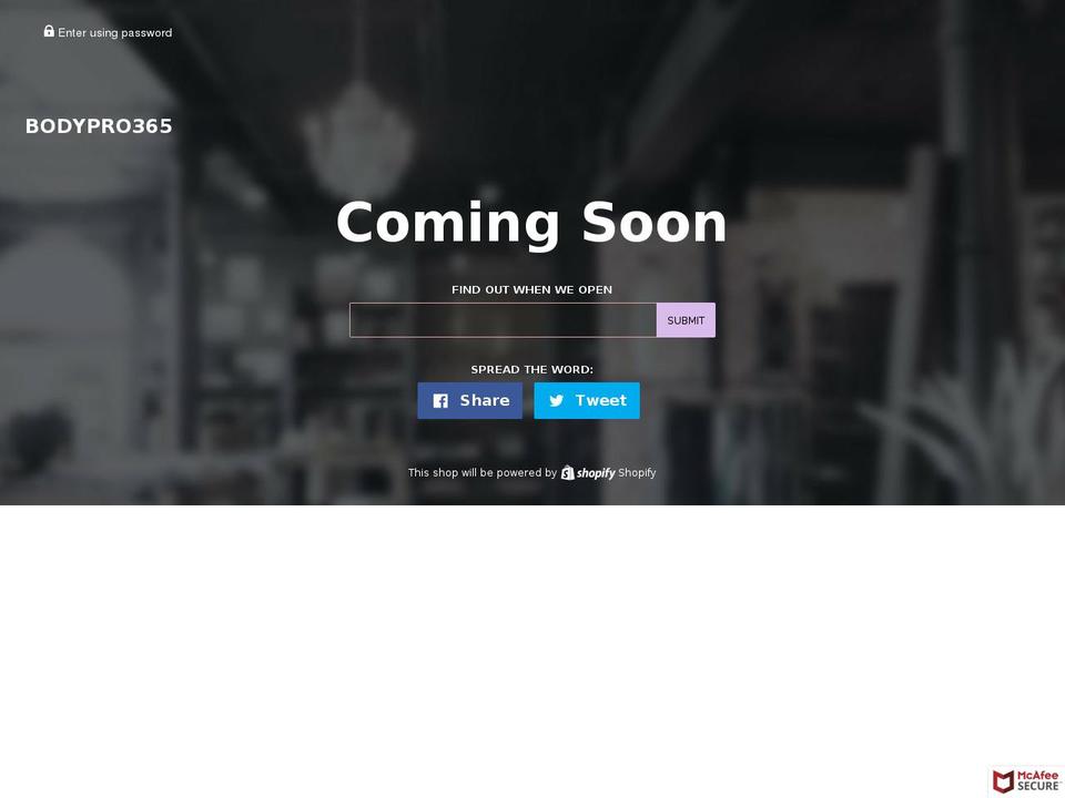 bodypro365.com — Shopify storefront screenshot