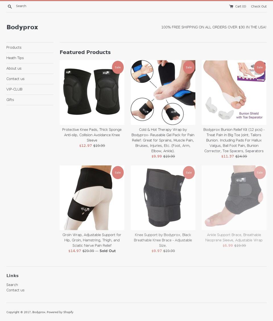 bodyprox.com shopify website screenshot