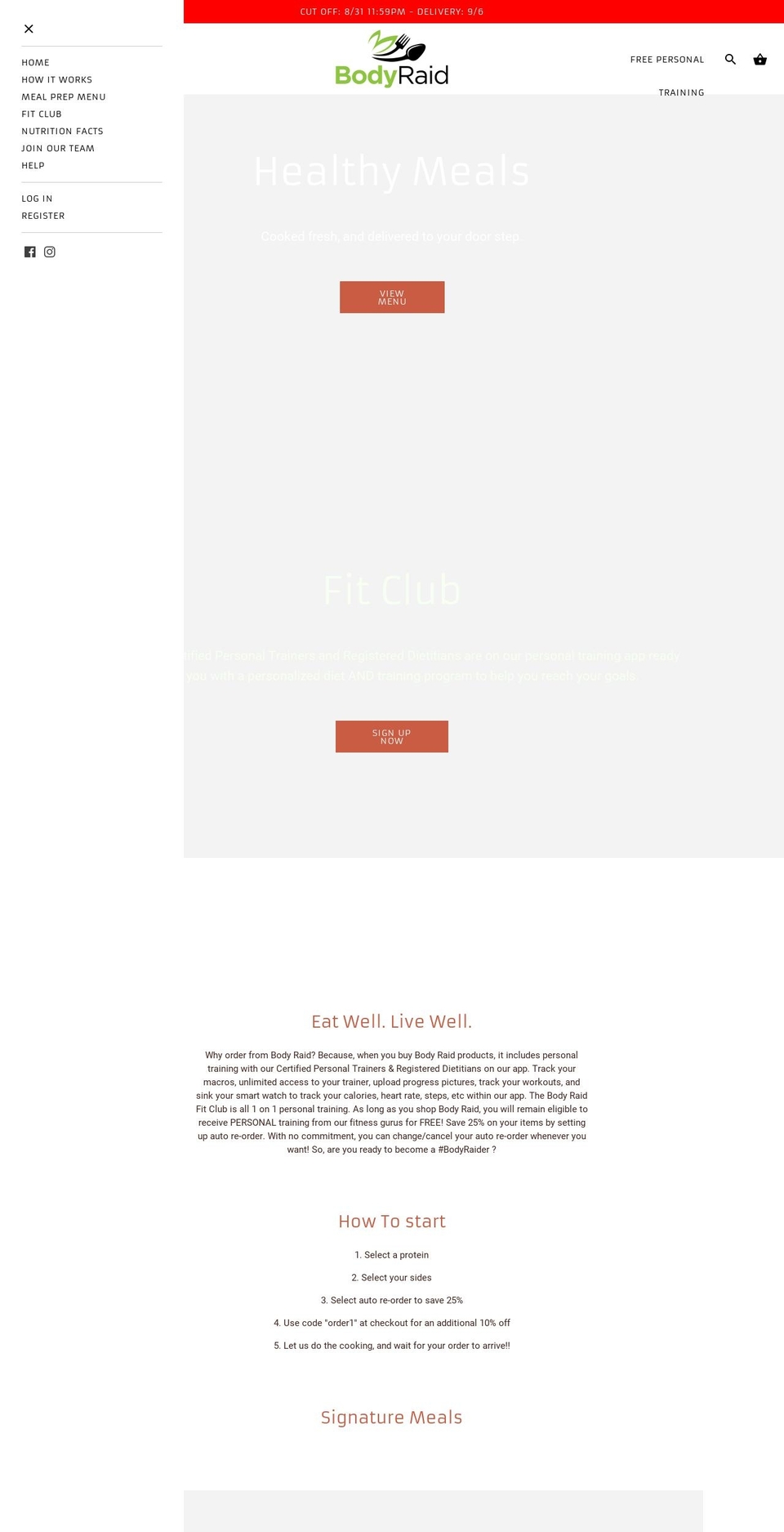 bodyraid.com — Shopify storefront screenshot