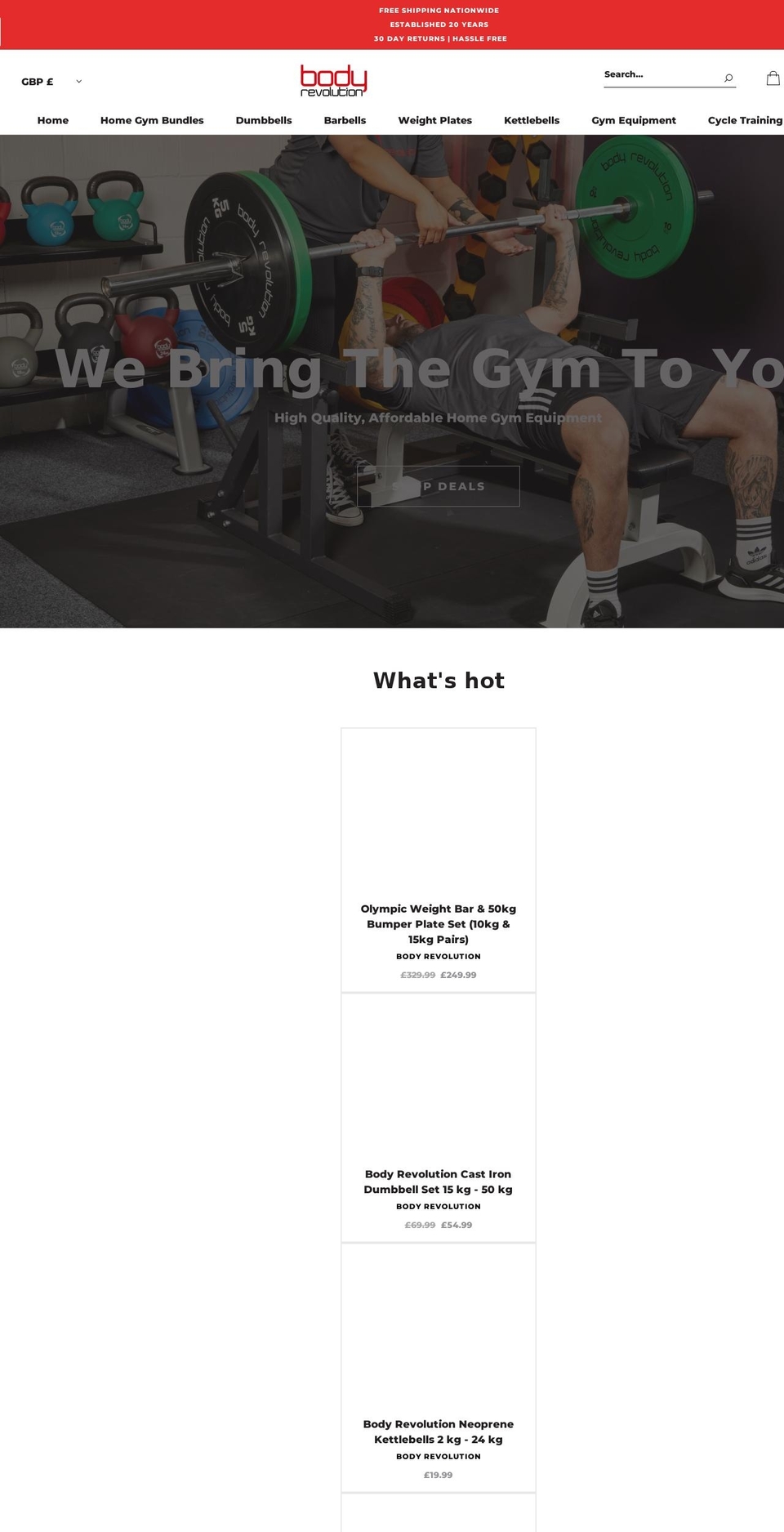 bodyrev.co.uk shopify website screenshot