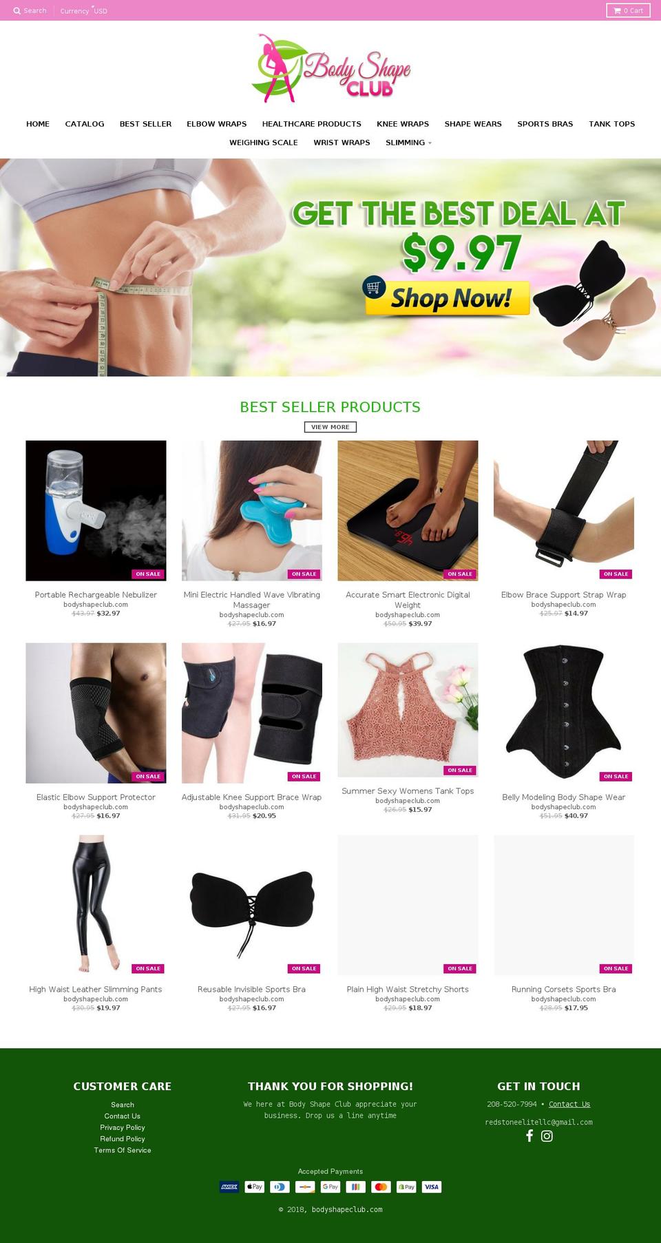 ecomclub-store Shopify theme site example bodyshapeclub.com