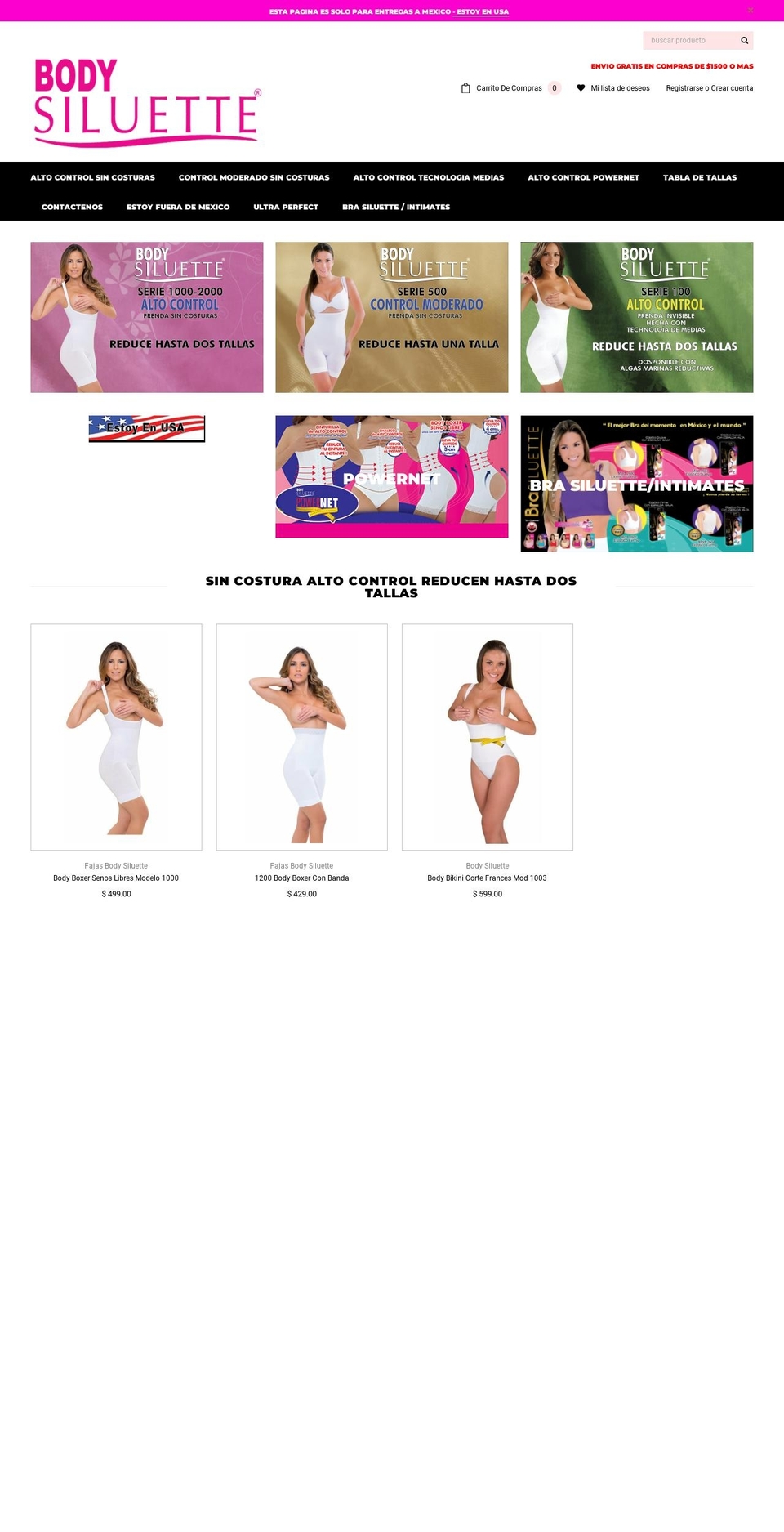 bodysiluette.net shopify website screenshot