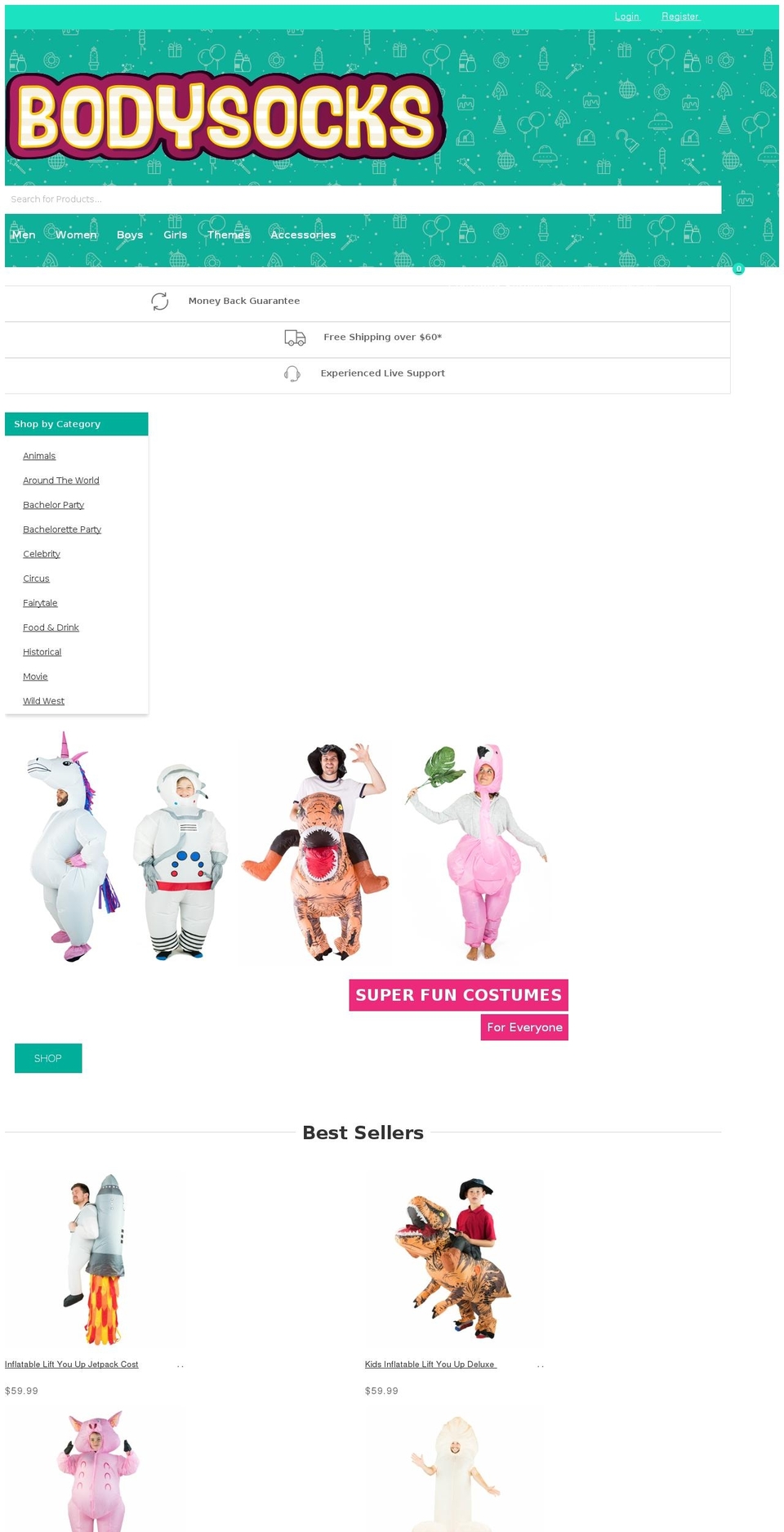 bodysocks.net shopify website screenshot