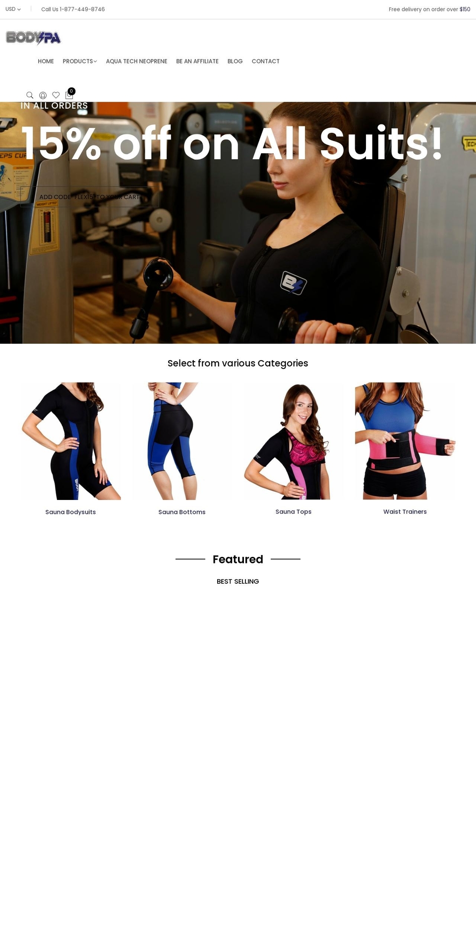 Flone Shopify theme site example bodyspausa.com