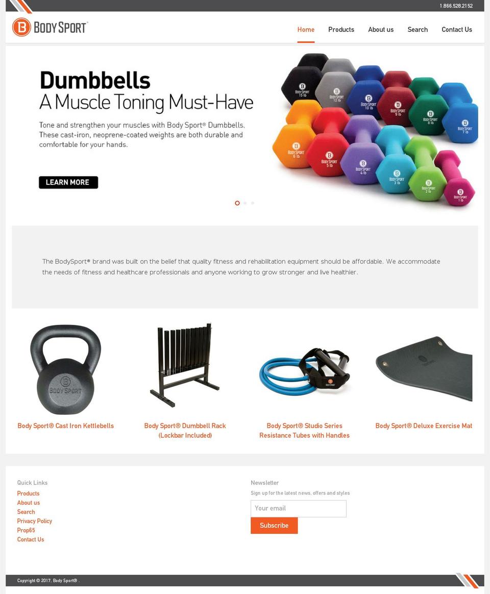 bodysportproducts.com shopify website screenshot