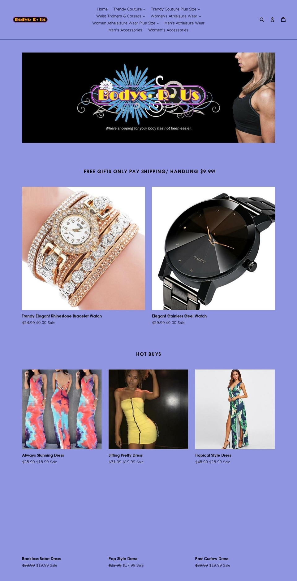 bodysrus.com shopify website screenshot