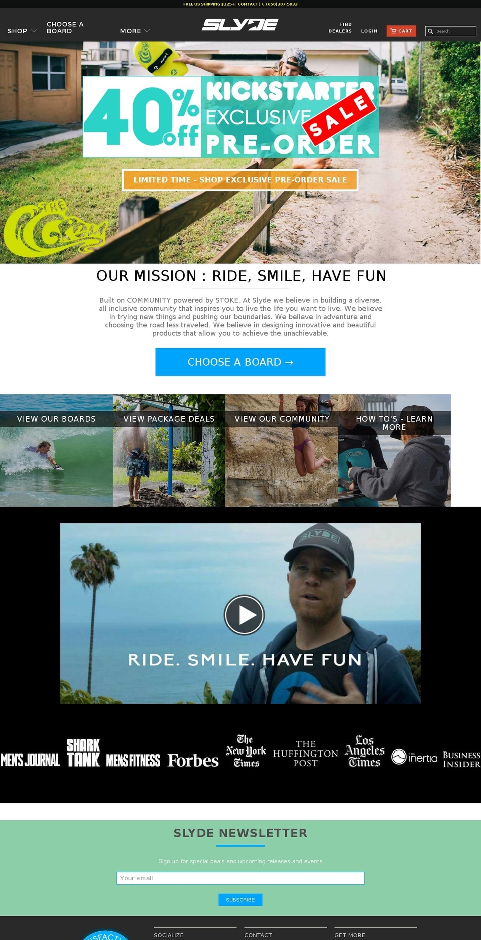 KICKSTARTER - CAMPAIGN Shopify theme site example bodysurfinghandboards.com