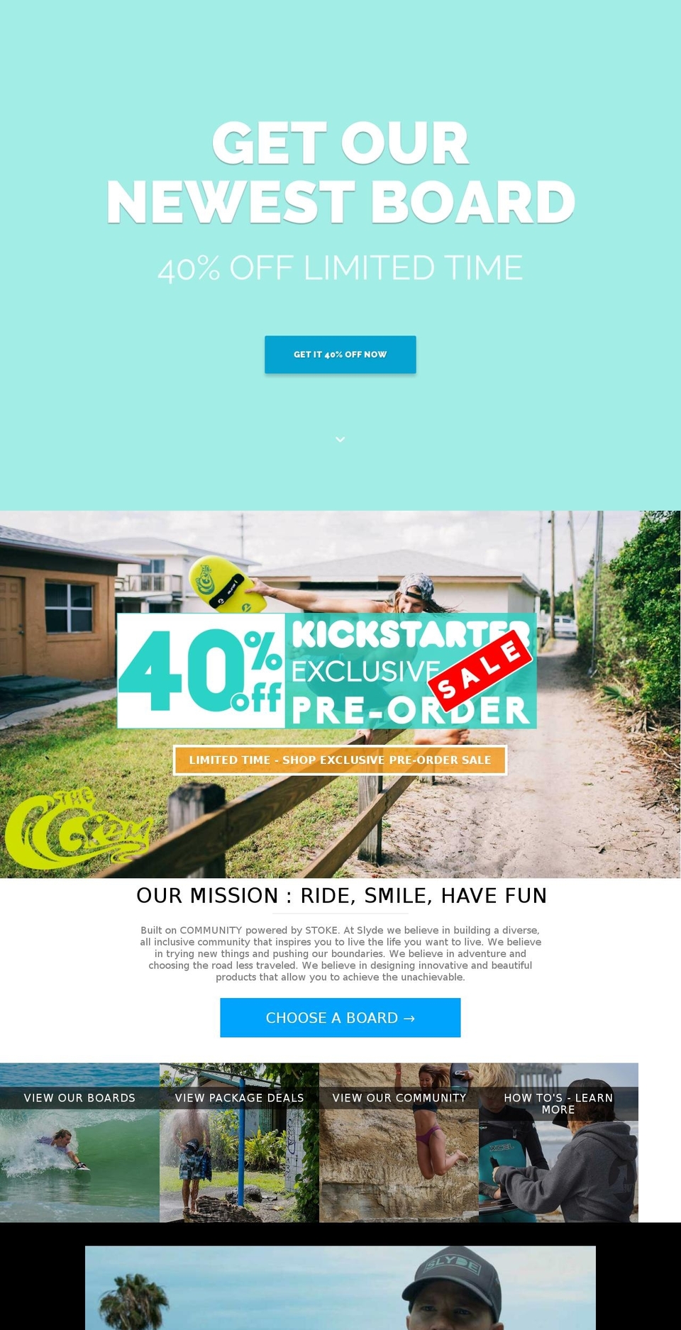 KICKSTARTER - CAMPAIGN Shopify theme site example bodysurfinghandplane.com