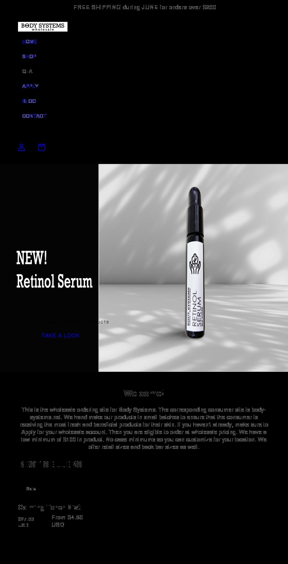 bodysystemspro.com shopify website screenshot