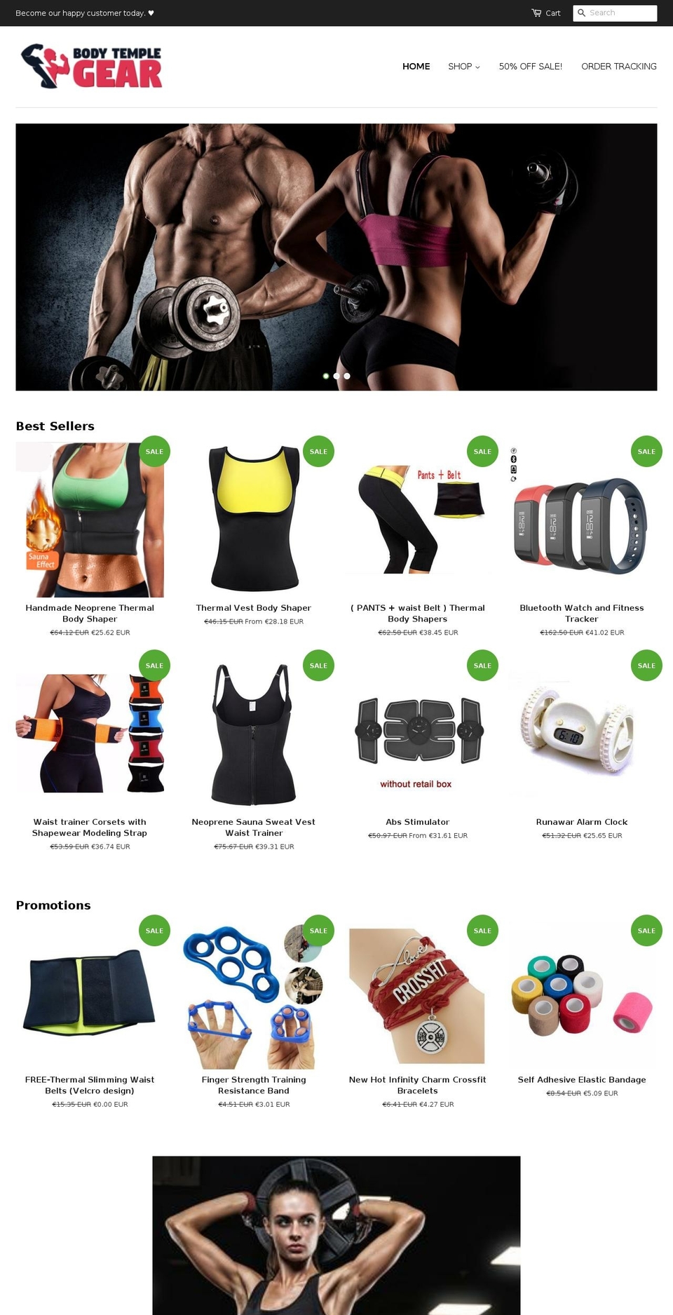 optimized-theme Shopify theme site example bodytemplegear.com