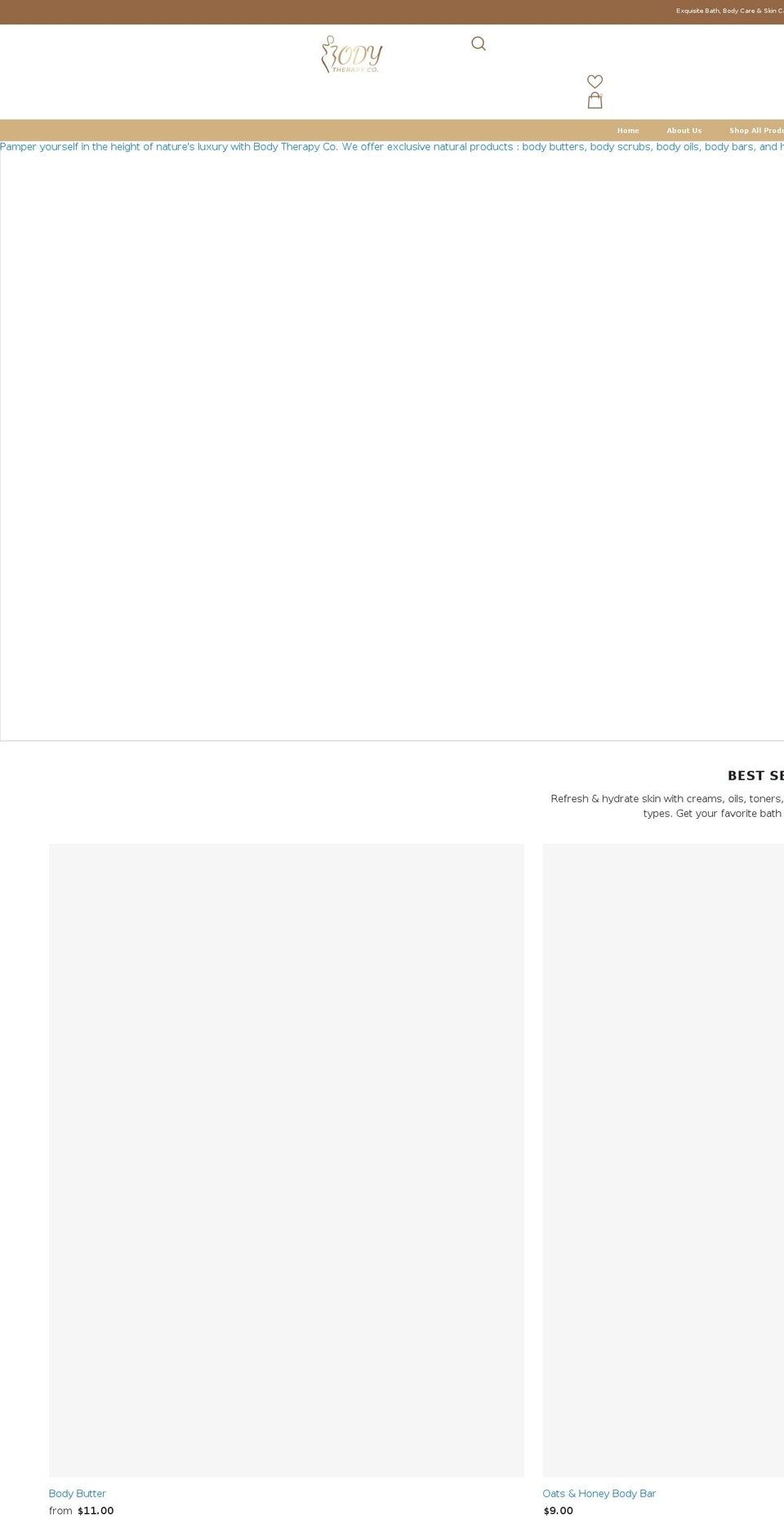 bodytherapycompany.com shopify website screenshot