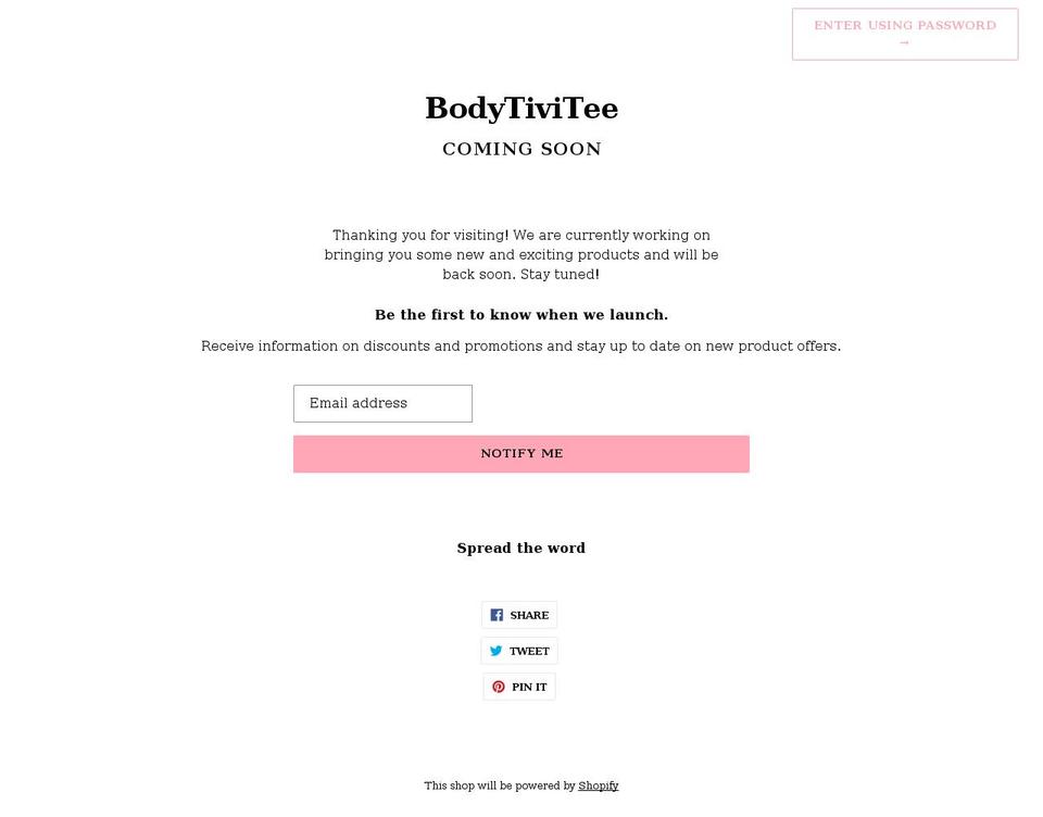 bodytivitee.com shopify website screenshot