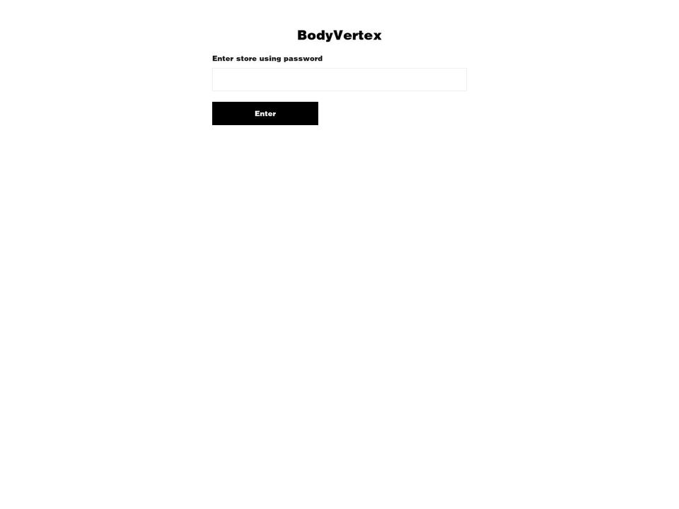 bodyvertex.com — Shopify storefront screenshot