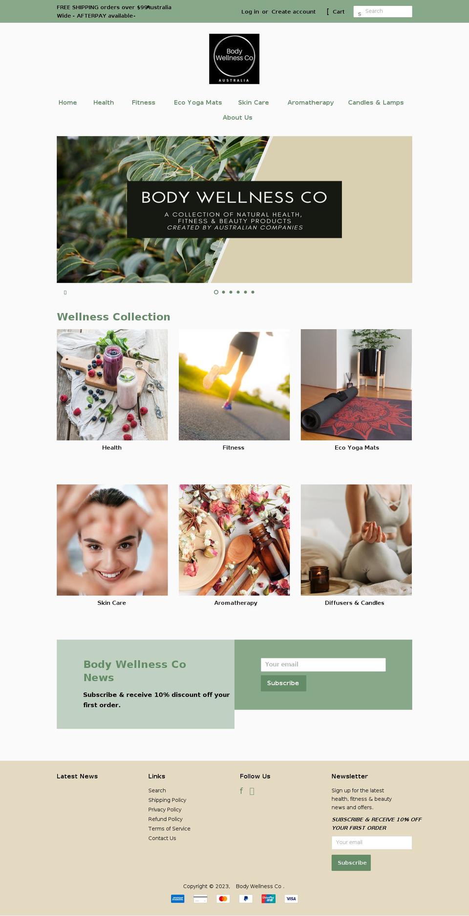 bodywellnessco.com.au shopify website screenshot
