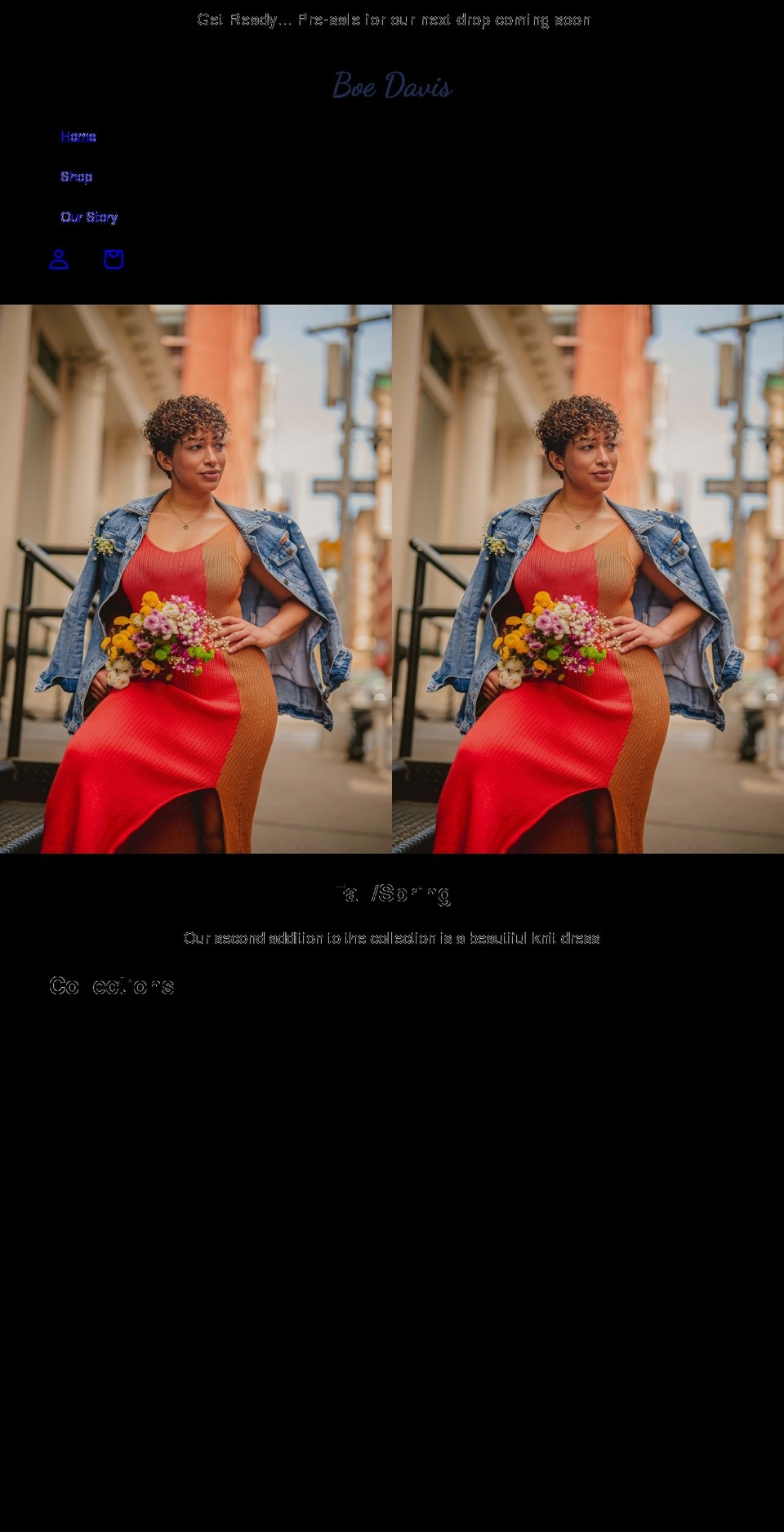 boedavis.com shopify website screenshot