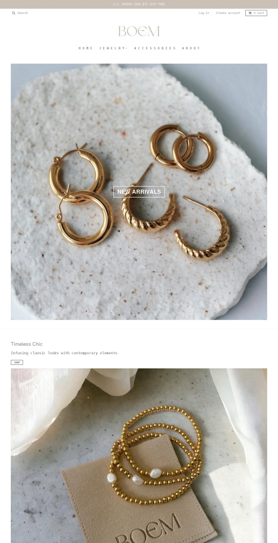boemcollection.com shopify website screenshot