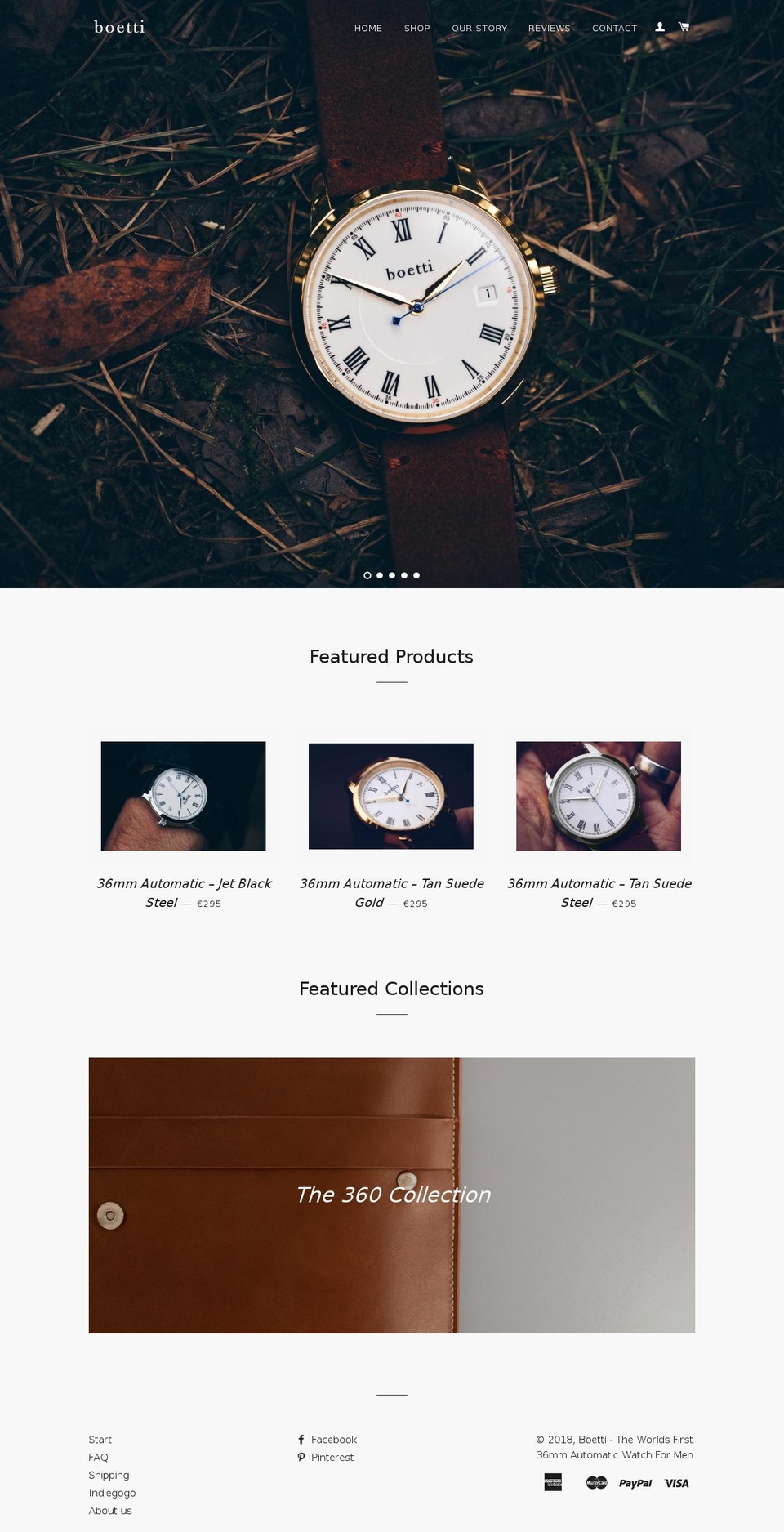 boetti36.com shopify website screenshot