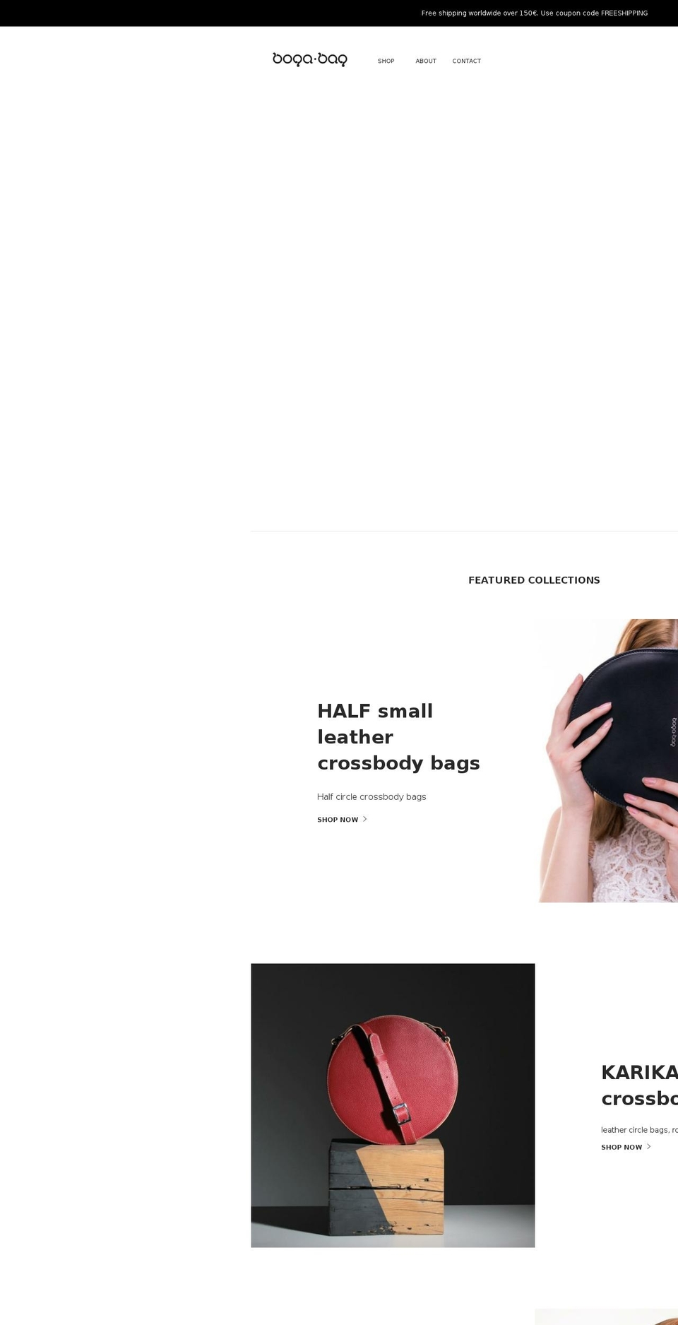 bogabagshop.com — Shopify storefront screenshot
